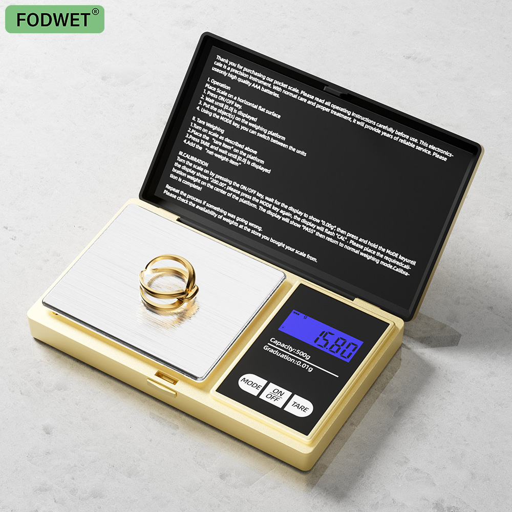 Candle Wax Scale - Báscula Mecánica Pequeña Dorada con Pantalla