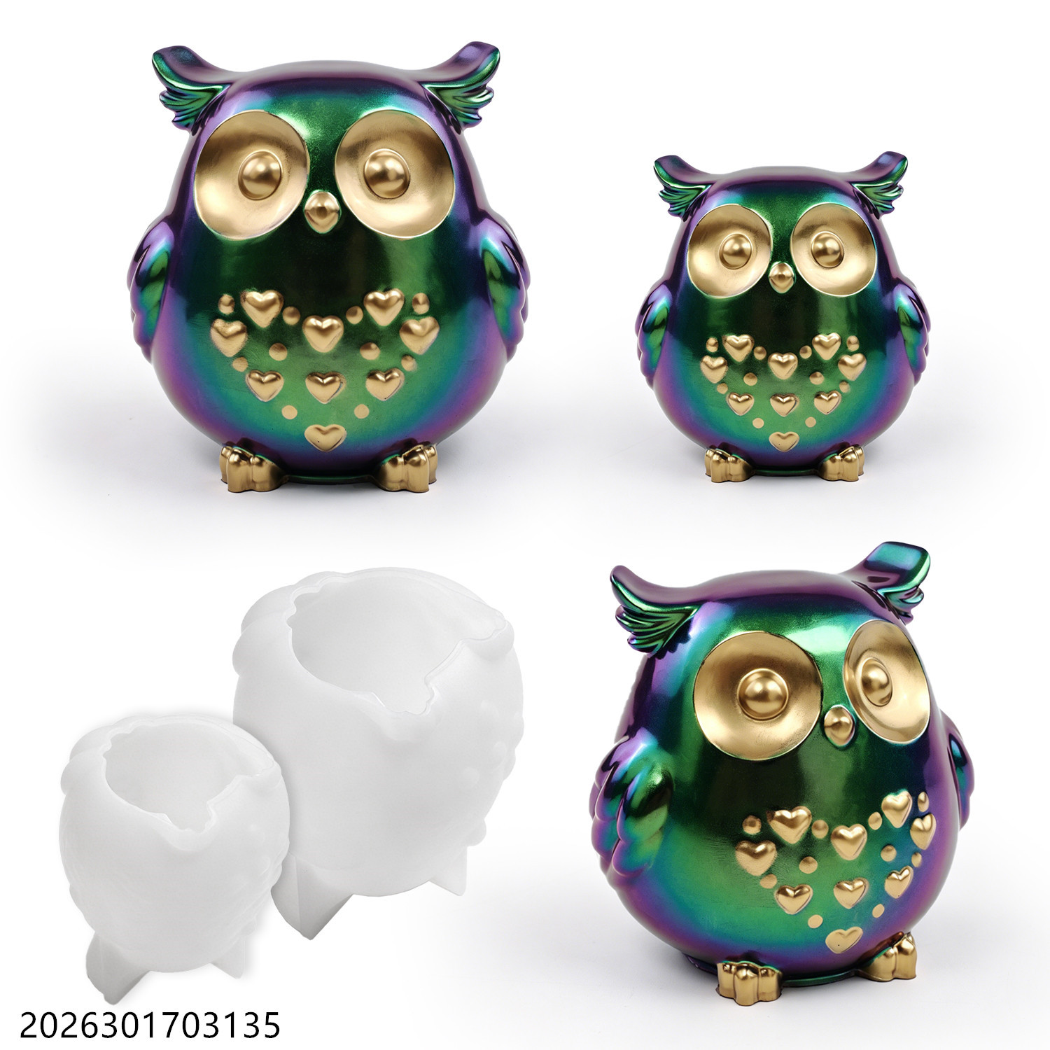 Candle Making Kit - Molde de silicona de búho 3D