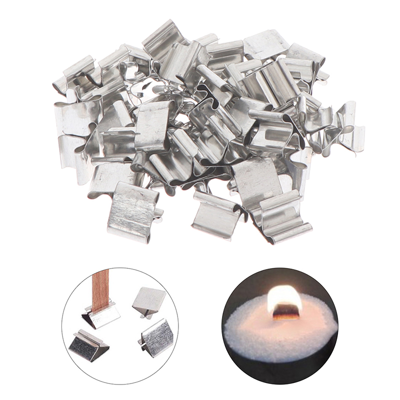Candle Wick - 50 unidades de bases de madera