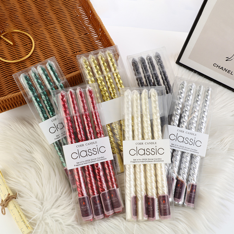 Candelabro roscado de colores  - Silk Candle reseña y precio