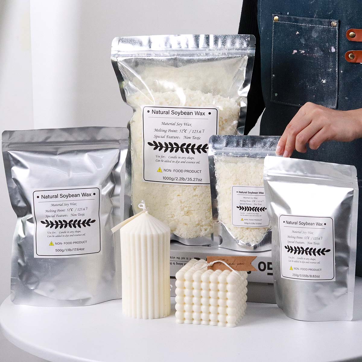 100/250/500/1000g escamas de c - Candle Making Kit reseña y precio
